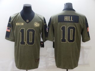 Chiefs-10-Tyreek-Hill 2021 salute to service limited jersey