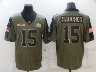 Chiefs-15-Patrick-Mahomes 2021 salute to service limited jersey