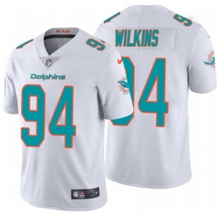 Nike-Dolphins-94-Christian-Wilkins-White-Vapor-Untouchable-Limited-Jersey