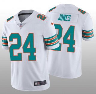 Nike-Dolphins-24-Byron-Jones-White-Throwback-Vapor-Untouchable-Limited-Jersey