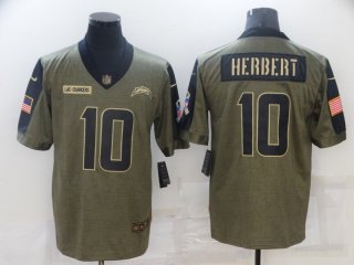 Chargers-10-Justin-Herbert 2021 salute to service jersey