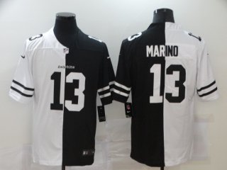 Nike-Dolphins-13-Dan-Marino-Black-And-White-Split-Vapor-Untouchable-Limited-Jersey