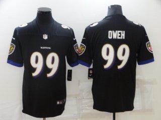 Baltimore Ravens#99 Oweh black jersey