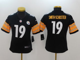 Nike-Steelers-19-JuJu-Smith-Schuster-Black-Women-Vapor-Untouchable-Player-Limited-Jersey