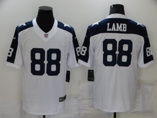 Cowboys-88-CeeDee-Lamb thanksgiving white jersey