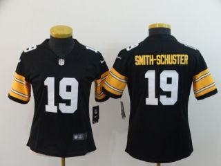 Nike-Steelers-19-JuJu-Smith-Schuster-Black-Alternate-Vapor-Untouchable-Women -Jersey