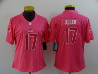 Buffalo Bills #17 Allen pink women jersey