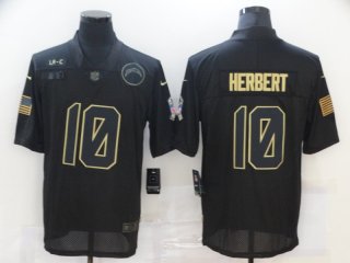 Nike-Chargers-10-Justin-Herbert-Black-2020-Salute-To-Service-Limited-Jersey