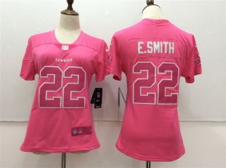 Nike-Cowboys-22-Emmitt-Smith-Pink-Women-Vapor-Untouchable-Player-Limited-Jersey