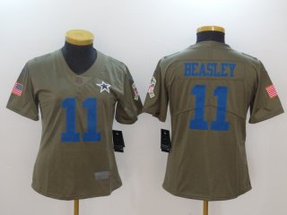 Nike-Cowboys-11-Cole-Beasley-Olive-Women-Salute-To-Service-Limited-Jersey