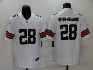 Cleveland Browns #28 white limited jersey