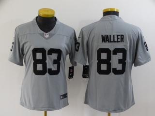 raiders #83 Waller gray inverted limited jersey