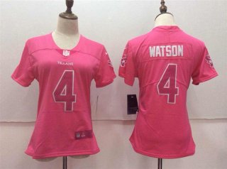 Nike-Texans-4-Deshaun-Watson-Pink-Women-Vapor-Untouchable-Player-Limited-Jersey