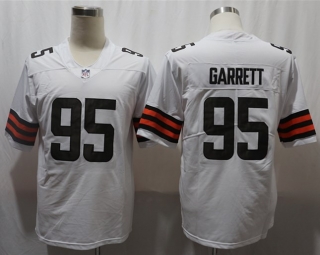 Browns-95 white Vapor Stitched Football Jersey