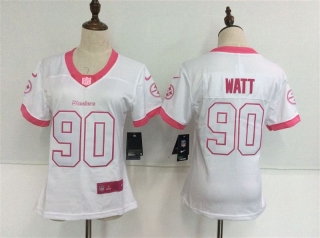 Nike-Steelers-90-T.J.-Watt-White-Pink-Women-Vapor-Untouchable-Player-Limited-Jersey