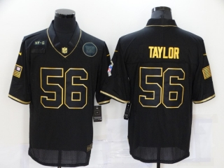 Giants-56-Lawrence-Taylor 20 salute to service black gold jersey