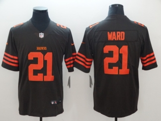 Nike-Browns-21-T.J.-Ward-Brown-Color-Rush-Limited-Jersey
