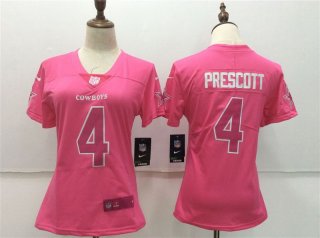 Nike-Cowboys-4-Dak-Prescott-Pink-Women-Vapor-Untouchable-Player-Limited-Jersey
