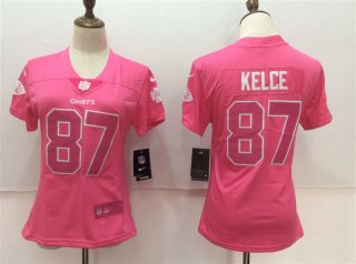 Nike-Chiefs-87-Travis-Kelce-Pink-Women-Vapor-Untouchable-Player-Limited-Jersey