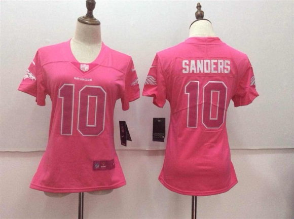 Nike-Broncos-10-Emmanuel-Sanders-Pink-Women-Vapor-Untouchable-Player-Limited-Jersey