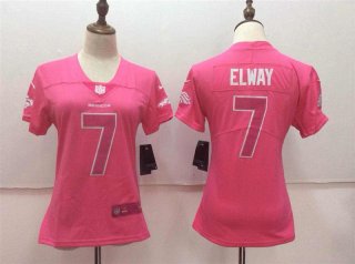 Nike-Broncos-7-John-Elway-Pink-Women-Vapor-Untouchable-Player-Limited-Jersey