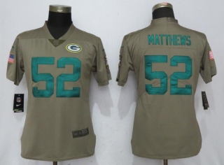 Nike-Packers-52-Clay-Matthews-Olive-Women-Salute-To-Service-Limited-Jersey