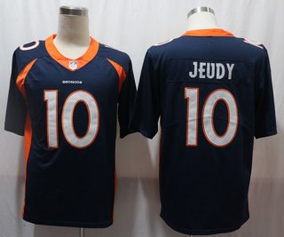 Broncos-10-Jerry-Jeudy-blue limited jersey