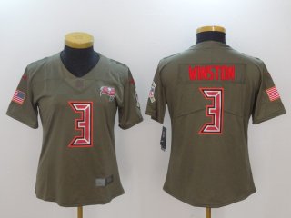 Nike-Buccaneers-3-Jameis-Winston-Olive-Women-Salute-To-Service-Limited-Jersey