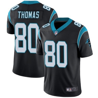 Men's Carolina Panthers #80 Ian Thomas Black Vapor Untouchable Limited Stitched