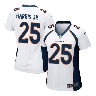 Nike-Broncos-25-Chris-Harris-Jr-White-Women-Game-Jersey