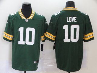 Packers 10 Jordan Love Green 2020 NFL Draft First Round Pick Vapor Untouchable Limited Jersey