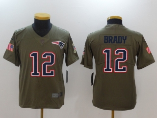 Nike-Patriots-12-Tom-Brady-Youth-Olive-Salute-To-Service-Limited-Jersey