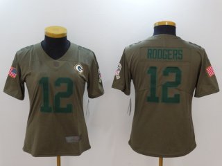 Nike-Packers-12-Aaron-Rodgers-Women-Olive-Salute-To-Service-Limited-Jersey