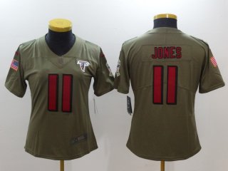 Nike-Falcons-11-Julio-Jones-Women-Olive-Salute-To-Service-Limited-Jersey