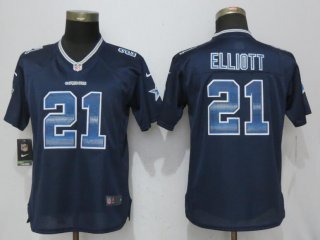 Nike-Cowboys-21-Ezekiel-Elliott-Navy-Blue-Women-Strobe-Elite-Jersey