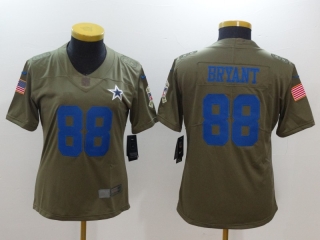 Nike-Cowboys-88-Dez-Bryant-Women-Olive-Salute-To-Service-Limited-Jersey
