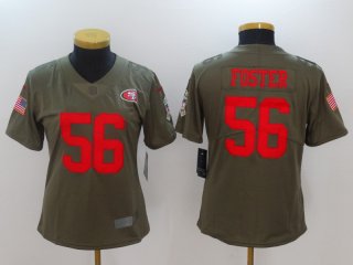 Nike-49ers-56-Reuben-Foster-Women-Olive-Salute-To-Service-Limited-Jersey