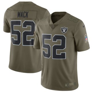 Nike-Raiders-52-Khalil-Mack-Youth-Olive-Salute-To-Service-Limited-Jersey