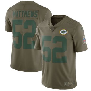 Nike-Packers-52-Clay-Matthews-Youth-Olive-Salute-To-Service-Limited-Jersey