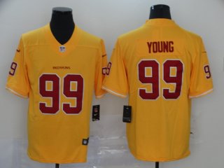 Nike-Redskins-99-Chase-Young-Yellow-2020-NFL-Draft-First-Round-Pick-Vapor-Untouchable-Limited-Jersey