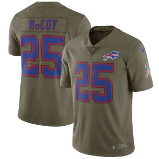Nike-Bills-25-LeSean-McCoy-Youth-Olive-Salute-To-Service-Limited-Jersey