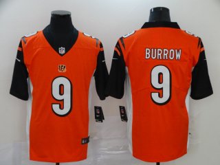 Nike-Bengals-9-Joe-Burrow-Orange-Black-2020-NFL-Draft-First-Round-Pick-Vapor-Untouchable-Limited-Jersey