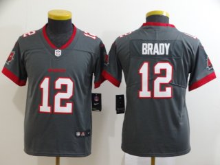 Nike-Buccaneers-12-Tom-Brady-Gray-Youth-New-2020-Vapor-Untouchable-Limited-Jersey