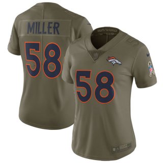 Nike-Broncos-58-Von-Miller-Women-Olive-Salute-To-Service-Limited-Jersey