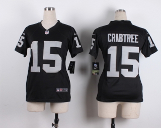 Nike-Raiders-15-Michael-Crabtree-Black-Women-Game-Jersey
