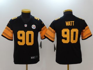 Nike-Steelers-90-T.J.-Watt-Black-Youth-Color-Rush-Limited-Jersey