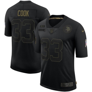 Nike-Vikings-33-Dalvin-Cook-Black-2020-Salute-To-Service-Limited-Jersey