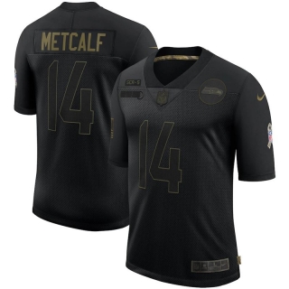 Nike-Seahawks-14-DK-Metcalf-Black-2020-Salute-To-Service-Limited-Jersey