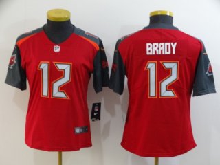 Buccaneers-12-Tom-Brady-Red-Women-Vapor-Untouchable-Limited-Jersey