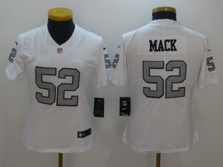 Nike-Raiders-52-Khalil-Mack-White-Color-Rush-Women-Limited-Jersey
